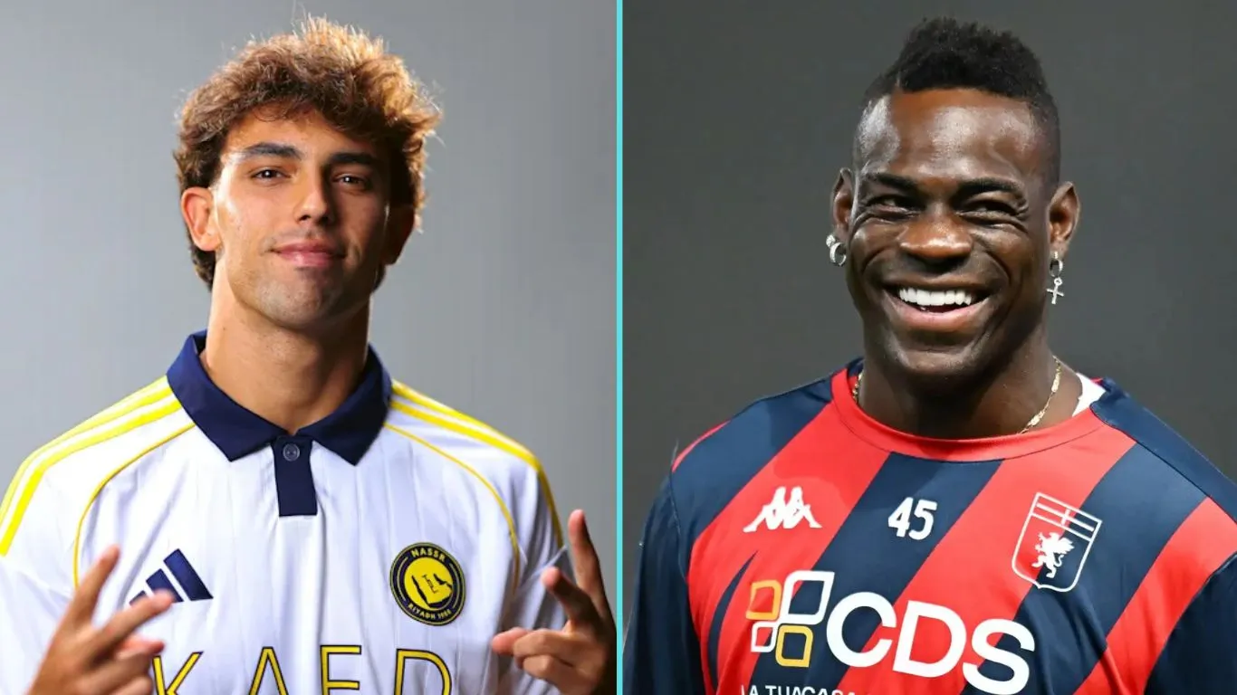 Joao Felix dan Mario Balotelli memakai jersey klub terbaru mereka, dua pemenang Golden Boy yang gagal memenuhi ekspektasi karier.