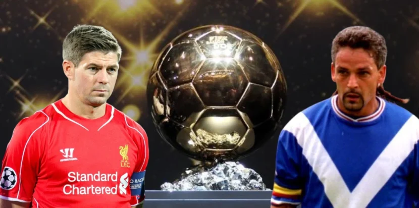 Ballon d'Or 2021 ketika Baggio dan Gerrard menjadi nominasi.