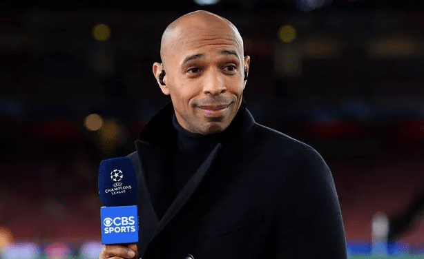 thierry-henry-cbs-sports-prediksi-juara-liga-champions-2025 Thierry Henry saat tampil di CBS Sports membahas prediksi juara Liga Champions 2025