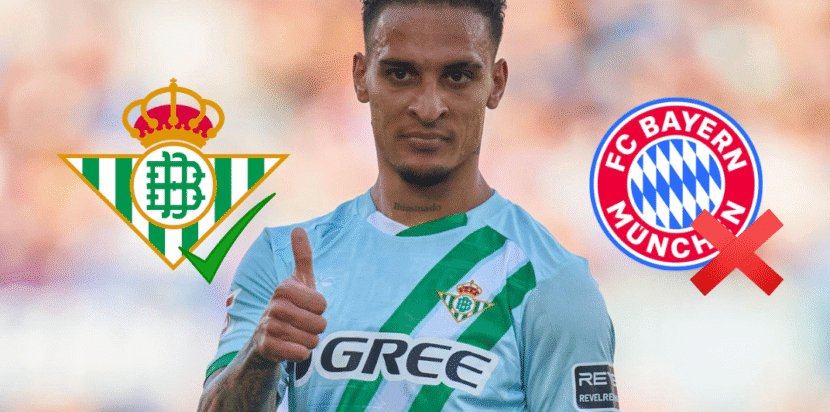 Antony memilih bergabung kembali dengan Real Betis dan menolak tawaran Bayern Munich