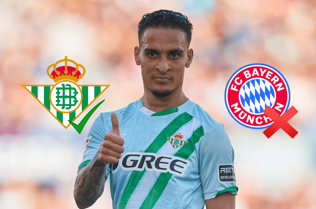 Antony memilih bergabung kembali dengan Real Betis dan menolak tawaran Bayern Munich