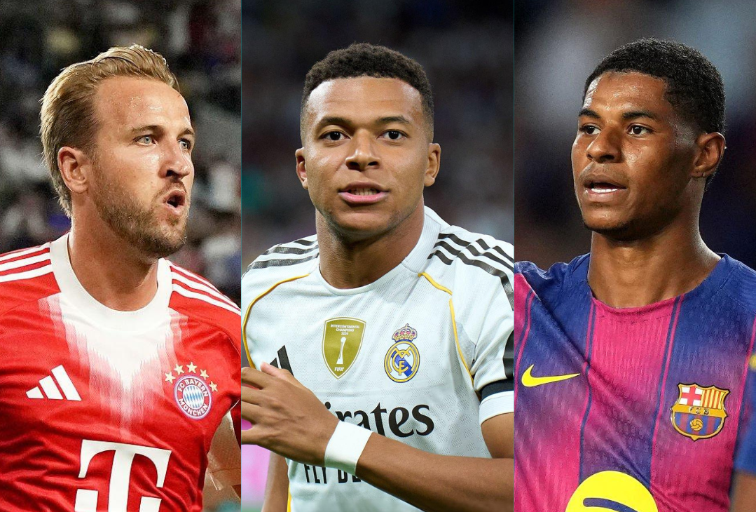 Harry Kane, Kylian Mbappe, dan Marcus Rashford menjadi bintang utama di daftar pemain terbaik Liga Champions 2025/26.