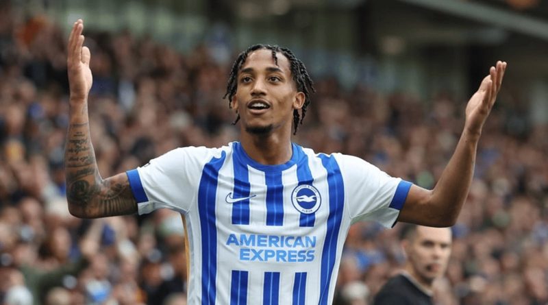 Joao Pedro merayakan gol bersama Brighton di ajang Premier League